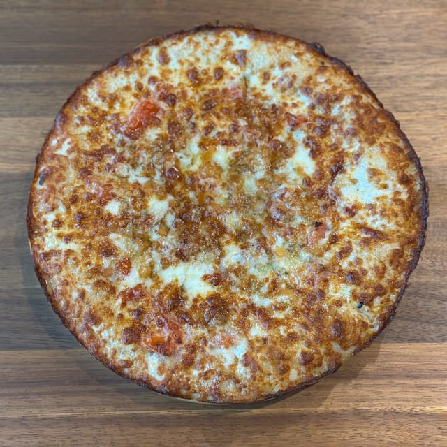 Triple Cheese Pizza.