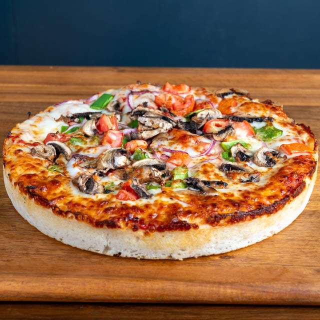 Vivacious Vegetarian Pizza.