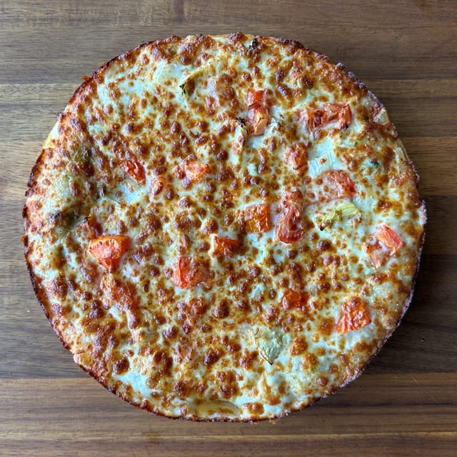 Pesto Margherita Pizza.
