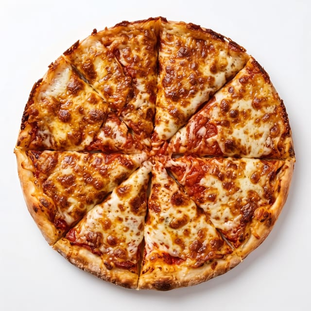 Triple Cheese Pizza.