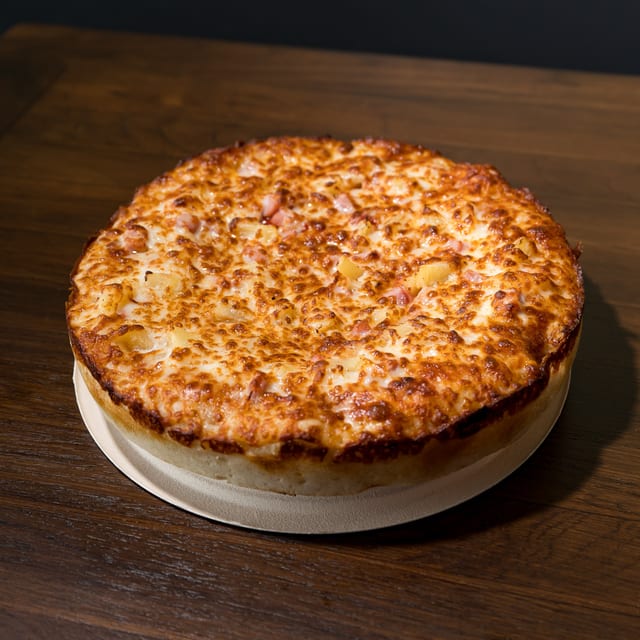 Ham & Pineapple Pizza.